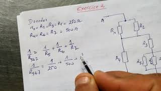 Exercice résistance équivalente Analyse des circuits a courant continu partie 10 [upl. by Oirazan]