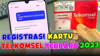 CARA REGISTRASI KARTU TELKOMSEL TERBARU 2023 [upl. by Sedlik]