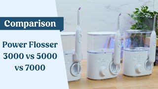 Philips Sonicare Power Flosser Comparison 3000 vs 5000 vs 7000 [upl. by Barthelemy]