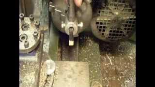 Vierkant abdrehen mit Dreibackenfutter Lathe Square drive veer with three jaw chuck [upl. by Tesil556]