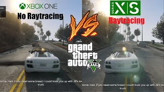 Grand Theft Auto 5 Old Gen vs Enhanced amp Expanded Xbox One v Xbox Series X Performance Raytracing [upl. by Dulcle]