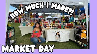 MARKET DAY ✨HOW MUCH I MADE 💸 WHAT SOLD 💕WHAT I TAKE TO A MARKET 👑 [upl. by Coit887]