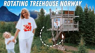 Our Norway Tiny Home Treehouse only self rotating one in the world [upl. by Akcimehs]