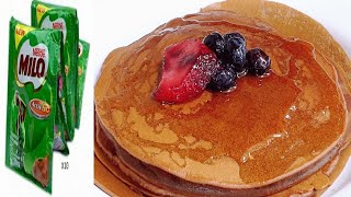 HOW TO MAKE MILO ALMOND PANCAKE  EASY WAY TO MAKE MILO ALMOND PANCAKE  MILO ALMOND PANCAKE RECIPE [upl. by Nalac56]