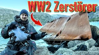 Schatzsuche an Htlers versunkenem Schlachtschiff WW2 Zerstörer [upl. by Gnauq]