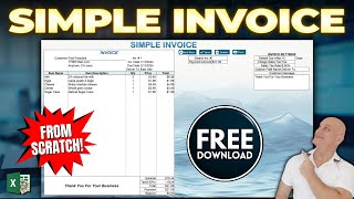 How To Create A Simple Invoice From Scratch In Excel [upl. by Cleaves]