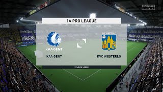 KAA Gent vs KVC Westerlo 28042023 Jupiler Pro League FIFA 23 [upl. by Cedar]