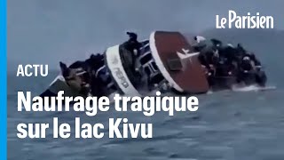 RDC  un bateau surchargé chavire sur le lac Kivu au moins 125 morts [upl. by Atteuqcaj]