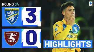 FROSINONESALERNITANA 30 HIGHLIGHTS  Ciociari secure three vital points  Serie A 202324 [upl. by Fosdick]