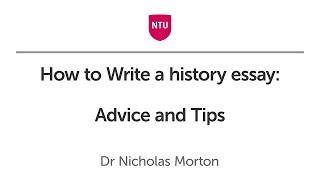 How to Write a history essay Advice and Tips [upl. by Akenor]