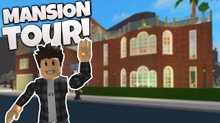 NEW HOUSE TOUR 3 Story Mansion  Bloxburg Mansion House Tour with Amberry [upl. by Olive109]