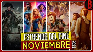 ESTRENOS del CINE NOVIEMBRE 2023  Películas que se Estrenan en Noviembre 2023 [upl. by Ullman]