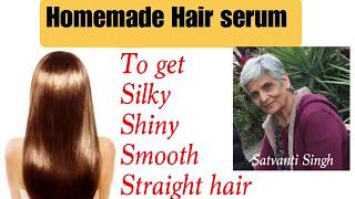 DIY hair serumHair serum for shinysmoothsilkystraight hair Home Remedies for healthy hair [upl. by Brigitte801]