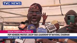 Osun PDP Members Protest Decry Bad Leadership By National Chairman [upl. by Hayes]