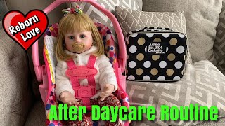 Reborn Toddler Saras After Daycare Routine Reborn Role Play [upl. by Nalak]