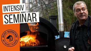 Holzbackofen Intensivseminar  Backen Kochen Smoken Grillen amp Räuchern in einem Ramster Seminar [upl. by Las527]