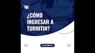 Comó ingresar a turnitin [upl. by Gui]