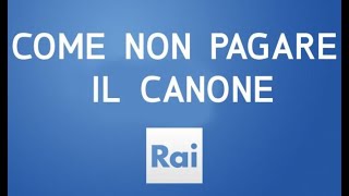 come disattivare il canone tv in Italia [upl. by Bevvy154]