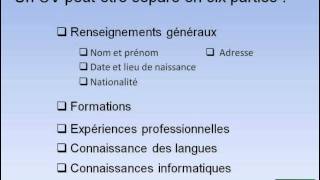 Réaliser facilement son CV [upl. by Enaht]