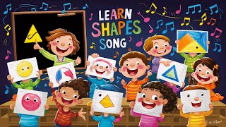 Shapes Song  Learn Shapes  Circle Square Triangle Rectangle Hexagon Oval [upl. by Dier]