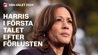 Kamala Harris tal efter förlusten [upl. by Lilak]