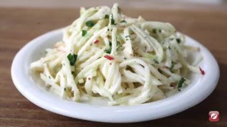 How To Make Kohlrabi Slaw [upl. by Anilah]