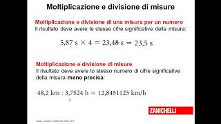 operazioni tra misure e cifre significative [upl. by Calle460]