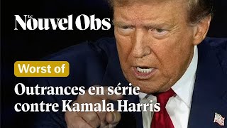 Lors du débat Donald Trump a multiplié les outrances contre Kamala Harris [upl. by Erdnaxela98]