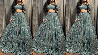 Best lehenga design for parties Beautiful lehnga choli design trendswithmonika [upl. by Holsworth]