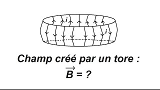 Champ magnétique créé par un tore  théorème dAmpère [upl. by Etz]