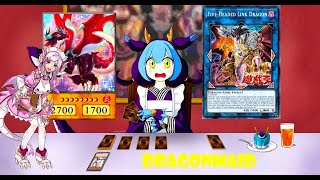 YGOPRODragonmaid deck pureFiveHeaded Link Dragon [upl. by Pathe433]