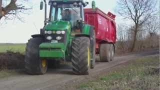 John Deere 8300 mit KongsKilde WingJet [upl. by Cyndia]