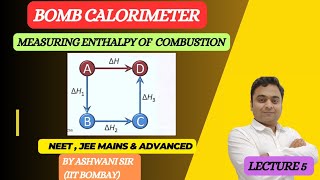 CONSTANT VOLUME CALORIMETER  PRINCIPLE OF CALORIMETRY  THERMODYNAMICS amp THERMOCHEMISTRY CLASS11 [upl. by Cynth]