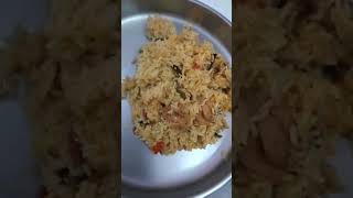 Briyani with chicken gravy briyani chickencurry yummy trending viralreels viralvideo vlog [upl. by Orgel416]