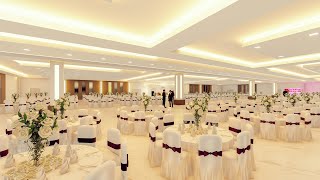 complete interior and exterior wedding hall animation [upl. by Eynenihc274]