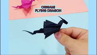 How to make Origami Dragon in 3 Minutes  easy and simple [upl. by Bronnie]