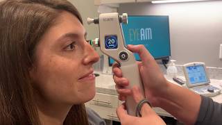 Intraocular Pressure IOP measurement with Icare tonometry for the screening of glaucoma [upl. by Aeel]