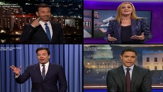 Late Night Hosts React to Donald Trumps Win [upl. by Halehs845]