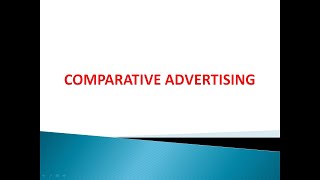 Comparative advertising [upl. by Dunaville]