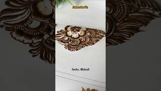 Floral patch design ✨youtubeshorts henna mehndidesign mehandi bridalshots [upl. by Antrim]