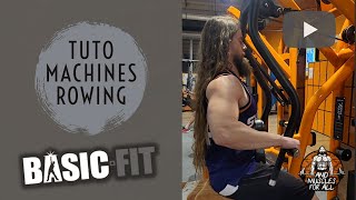 TUTO MACHINES BASIC FIT  SEATED ROW [upl. by Stevena]