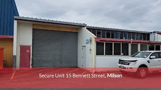 Secure Unit 15 Bennett Street Milson Palmerston North Manawatu [upl. by Eniruam235]