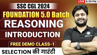 DEMO CLASS 1 REASONING INTRODUCTION CLASS  SSC FOUNDATION 5O  Abhishek Sharma [upl. by Portuna340]