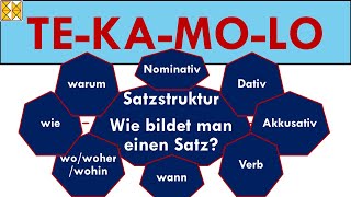 Satzstruktur im Deutschen  Wie bildet man einen Satz  TEKAMOLO mit Dativ und Akkusativ [upl. by Mark148]