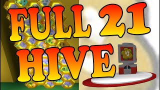 Leveling to FULL Level 21 Hive 😁 Roblox Bee Swarm Simulator [upl. by Nodnyl]