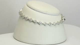 Diamond Tennis Bracelet 20CT 14K White Gold 6 1316” Long  33025 [upl. by Elleda895]