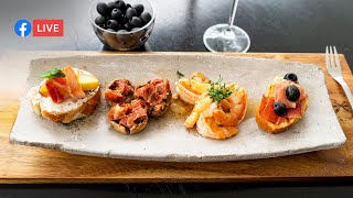 Tapas Españolas  Clase de cocina en vivo [upl. by Proudfoot]