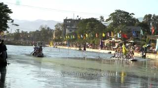 Manipur traditional boat race or Hiyang Hirel Tanaba [upl. by Eelir]