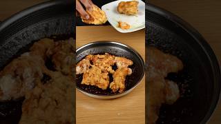 Korean fried chicken KFC shorts chicken food asmr [upl. by Erdnassak]