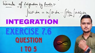 Class 12 integration Exercise 76 Question 1 to 5 mathsfever6824 [upl. by Eimmac288]